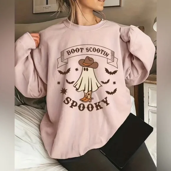 NEW Boot Scootin’ Spooky Crewneck - Picture 1 of 3